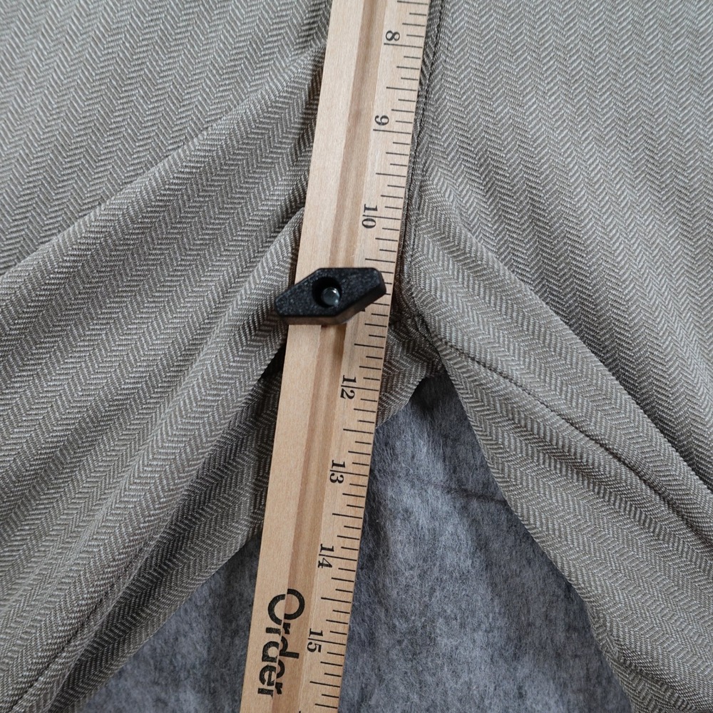 Athleta Pant Women Medium Brown Delancey Herringbone Flare Stretch Athleisure - Picture 5 of 13